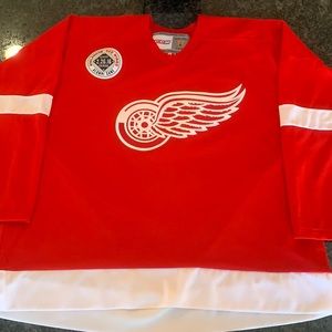 Detroit Red Wings jersey Alumni game blank